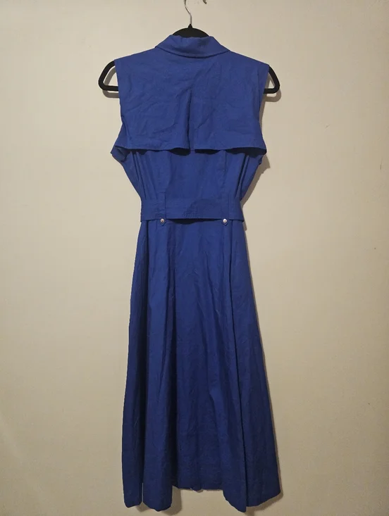 Karl Lagerfeld Paris Belted Trench Style Midi Dress Size 6 - Picture 5 of 11